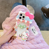 3D Hello Kitty Dessert Case with Strap for iPhone